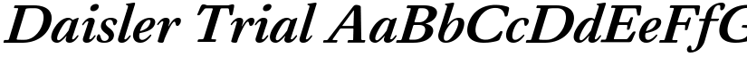 Daisler Trial font