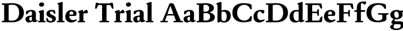Daisler Trial font