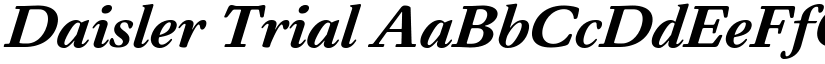 Daisler Trial font