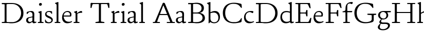 Daisler Trial font