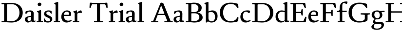 Daisler Trial font