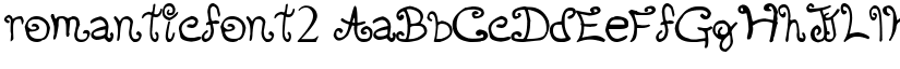 romanticfont2 font