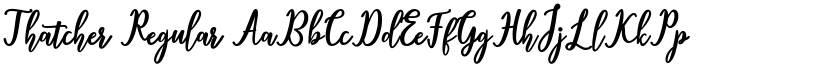 Thatcher Regular font
