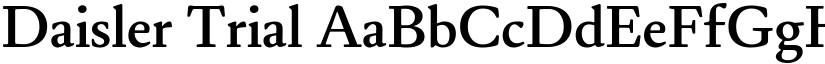 Daisler Trial font