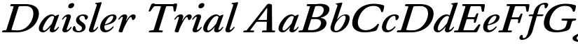 Daisler Trial font