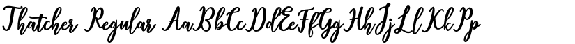 Thatcher Regular font