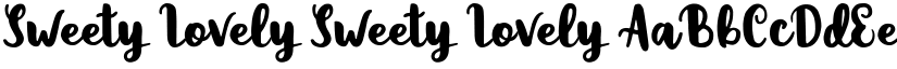 Sweety Lovely Sweety Lovely font