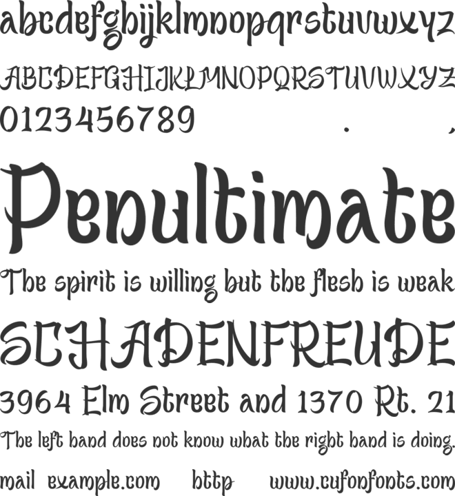 Dynasty Dash font preview