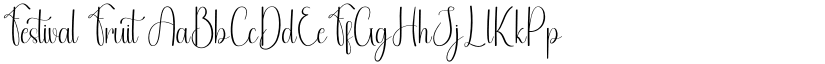 Festival Fruit font