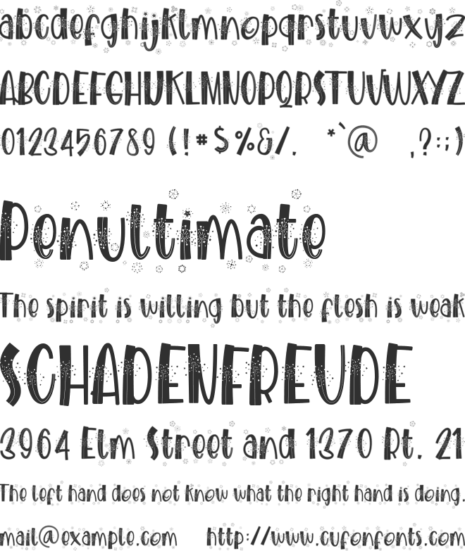 BLINKIES font preview