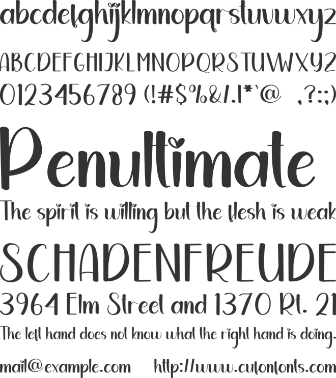 Vacation Beach font preview