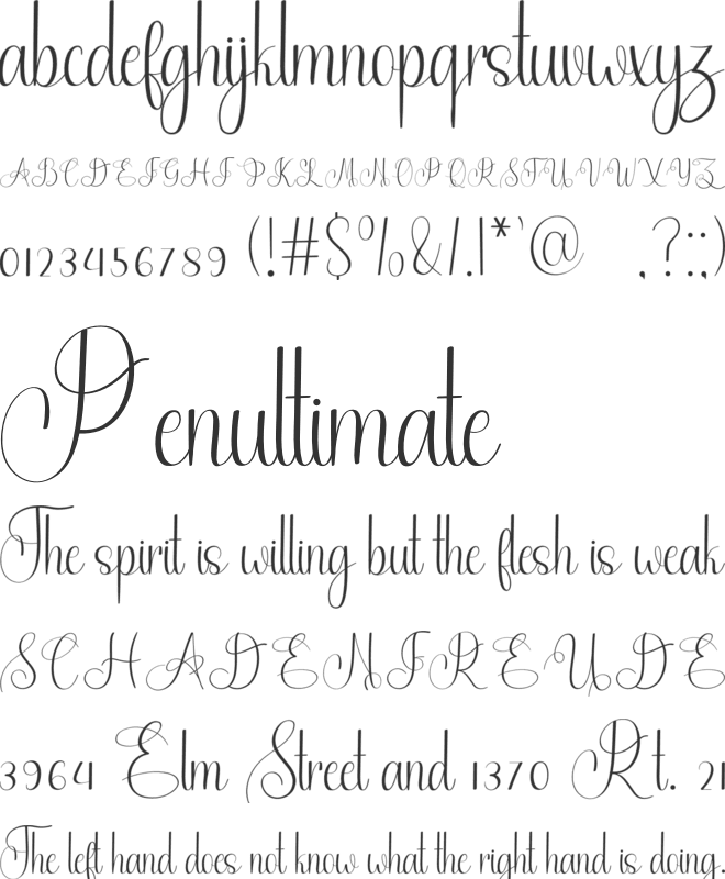 Beautiful Fonts font preview