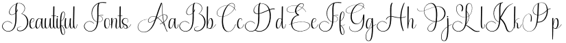 Beautiful Fonts font