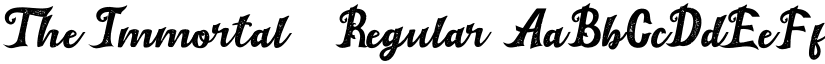 The Immortal 1 Regular font