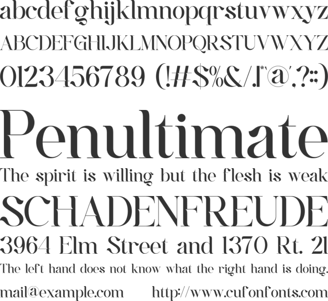 Rochema font preview