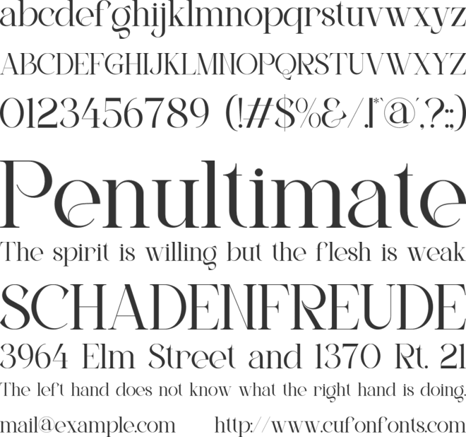 Biheso font preview