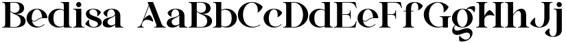 Bedisa font download