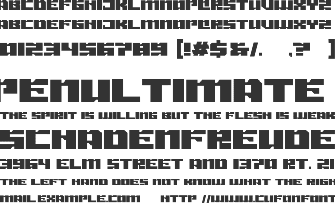 ARKEN font preview