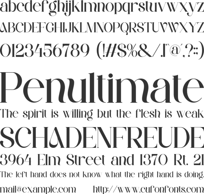 Gakuie font preview