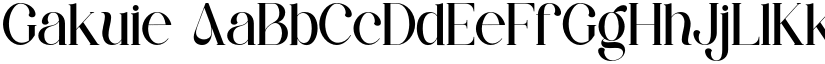 Gakuie font download