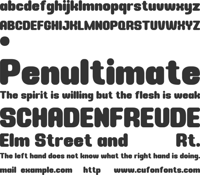 NARIA font preview