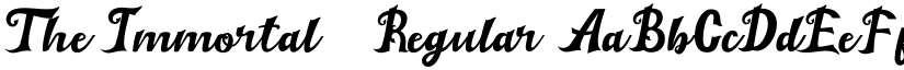 The Immortal 2 Regular font