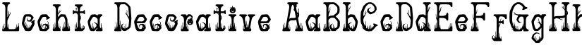 Lochta Decorative font
