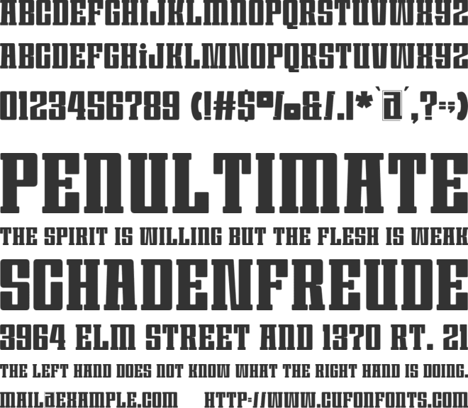 Gracho font preview
