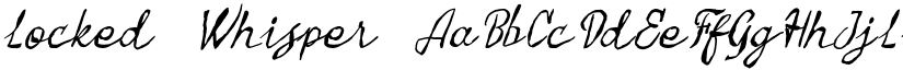 Locked Whisper font download