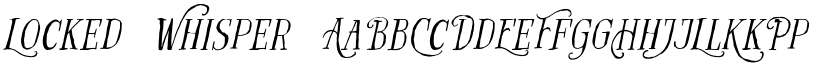 Locked Whisper font