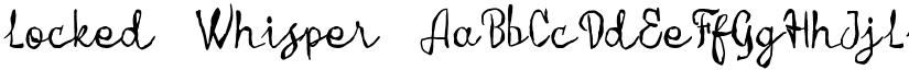 Locked Whisper font