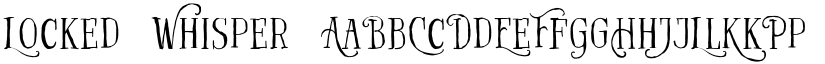 Locked Whisper font