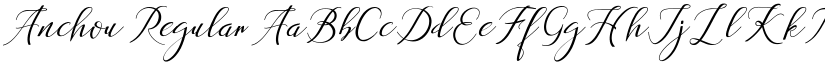 Anchou Regular font