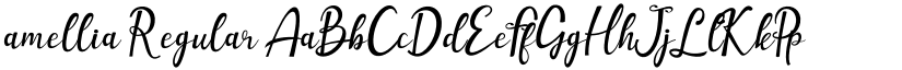 amellia Regular font