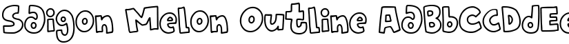 Saigon Melon Outline font download