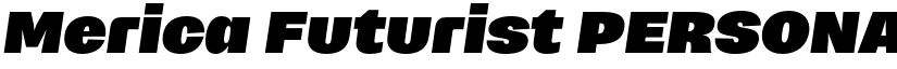 Merica Futurist PERSONAL USE font