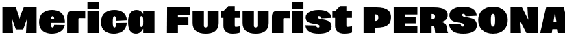Merica Futurist PERSONAL USE font