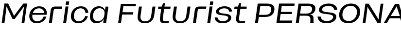 Merica Futurist PERSONAL USE font