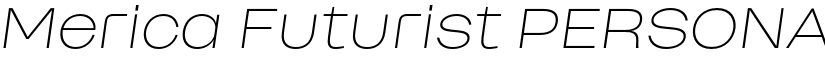 Merica Futurist PERSONAL USE font