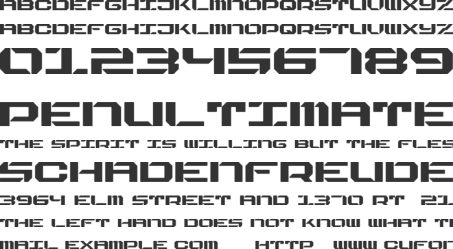 MONOWIRE font preview
