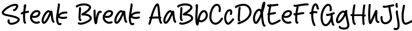 Steak Break font download