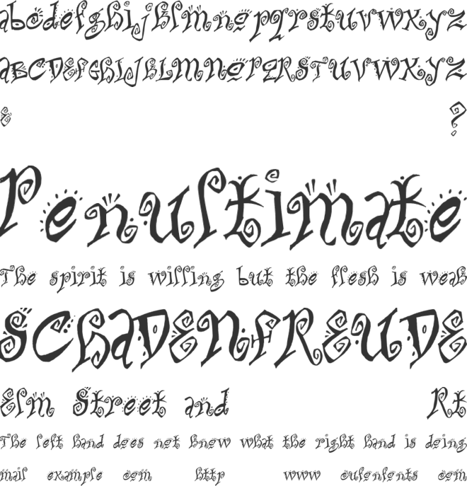 Bitchin font preview