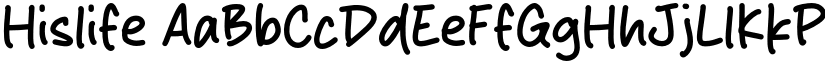 Hislife font download