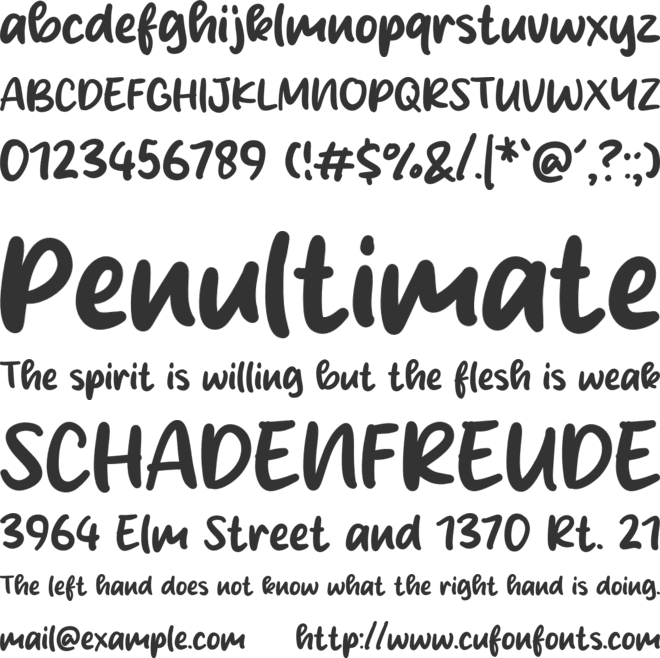Milk Yogurt font preview