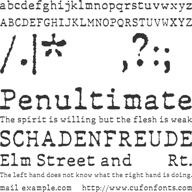 BladeRunnerScreenPlay font preview
