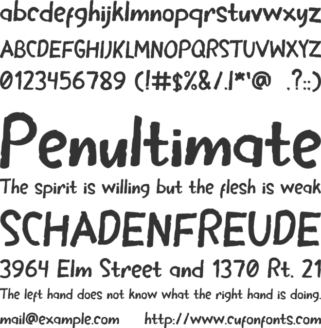 Toyaso font preview