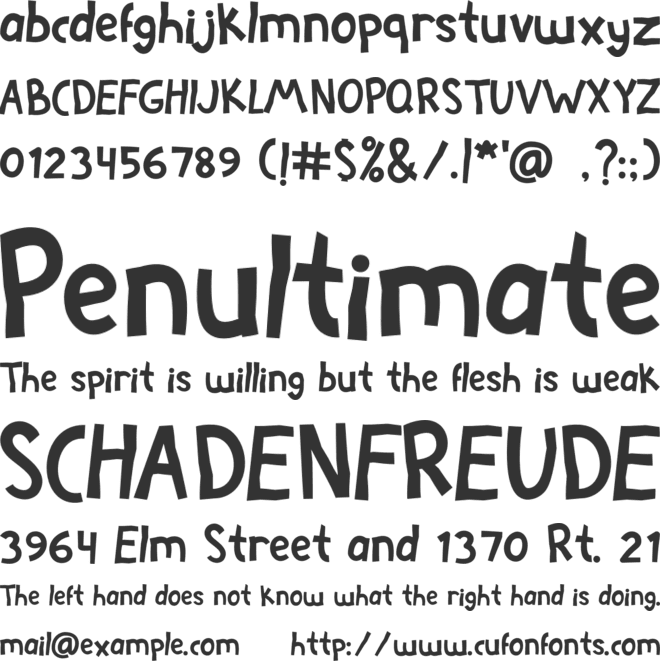 Cafetalk font preview