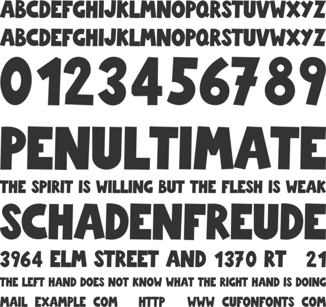 Delicious Fat font preview