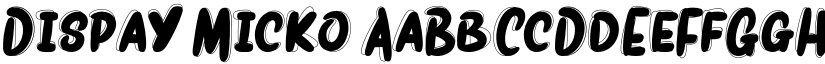 Dispay Micko font