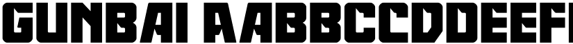 Gunbai font download